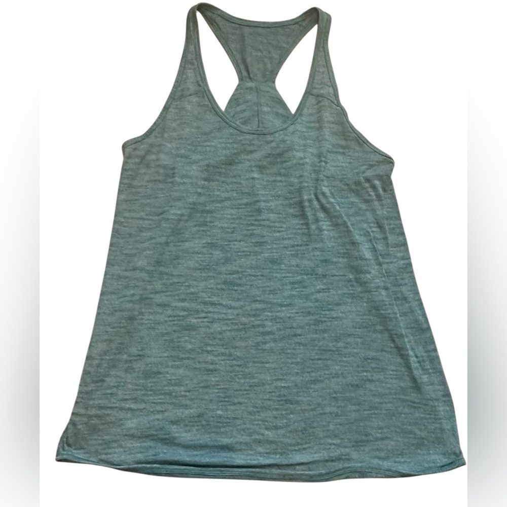 Lululemon‎ Athletica Green Sleeveless Backless Tank Top